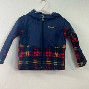 Columbia Plaid Zip-Up Jacket